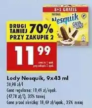 Biedronka Lody kakaowo-waniliowe Nesquik oferta