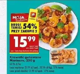 Biedronka Krewetki białe gotowane Marinero oferta