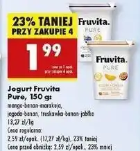 Biedronka Jogurt truskawka-banan-jabłko Fruvita Pure oferta