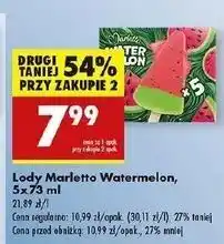 Biedronka Lody watermelon Marletto oferta