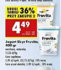 Biedronka Jogurt skyr waniliowy Fruvita Skyr oferta