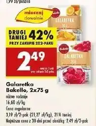 Biedronka Galaretka pomarańczowa Bakello oferta