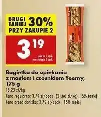 Biedronka Bagietka z masłem czosnkowym Yeemy oferta
