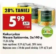 Biedronka Kukurydza Nasza Spiżarnia oferta