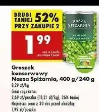 Biedronka Groszek konserwowy Nasza Spiżarnia oferta