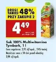 Biedronka Sok multiwitamina Tymbark oferta