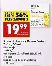 Biedronka Intensywnie odżywczy krem do twarzy ceramidy + masło shea Tołpa Green oferta