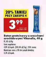 Biedronka Baton proteinowy Vitanella oferta