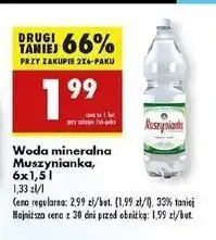 Biedronka Woda lekko gazowana Muszynianka oferta