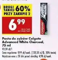 Biedronka Pasta do zębów charcoal Colgate Advanced White oferta