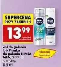 Biedronka Pianka do golenia Nivea Men Fresh Kick oferta