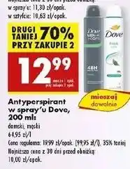 Biedronka Dezodorant Dove Fresh oferta