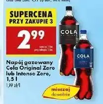 Biedronka Napój Cola Original Intense Zero oferta