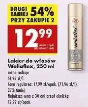 Biedronka Lakier do włosów shine hold Wellaflex oferta