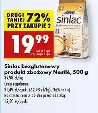 Biedronka Kaszka zbożowa bezglutenowa Nestle Sinlac oferta