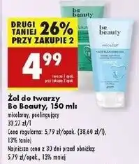 Biedronka Żel do mycia twarzy peelingujący Be Beauty oferta