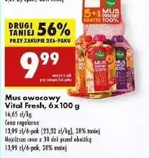 Biedronka Mus owocowy mix Vital Fresh oferta