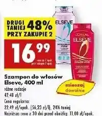 Biedronka Szampon do włosów L'oreal Elseve Hyaluron Pure oferta