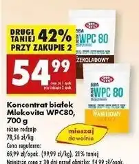 Biedronka Odżywka białkowa wpc 80 waniliowa Mlekovita Sba oferta