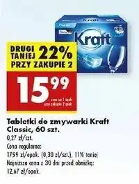 Biedronka Tabletki do zmywarek Kraft Classic oferta