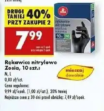 Biedronka Rękawice nitrylowe czarne l Zosia Samosia oferta