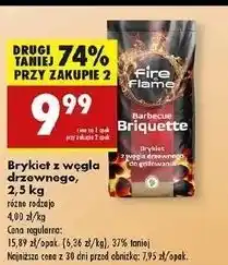Biedronka Brykiet drzewny Fire & Flame oferta