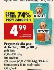 Biedronka Kostki dla psa z wapnem drobiowe Activ Pet oferta