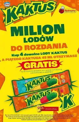Biedronka Lody sweet & sour Nestle Kaktus oferta