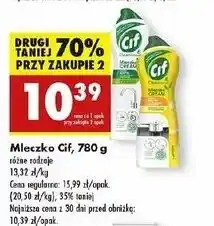 Biedronka Mleczko do czyszczenia z mikrokryształkami original Cif Cream oferta