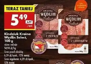 Biedronka Kindziuk z pieprzem Kraina Wędlin Select oferta