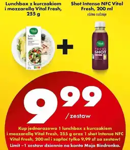 Biedronka Lunchbox z mozzarellą i kurczakiem Vital Fresh oferta