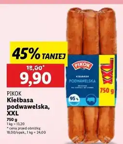 Lidl Kiełbasa podwawelska Pikok oferta