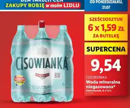 Lidl Woda niegazowana Cisowianka oferta