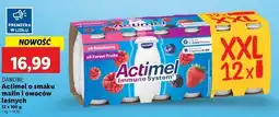 Lidl Jogurt malina + owoce leśne Danone Actimel oferta