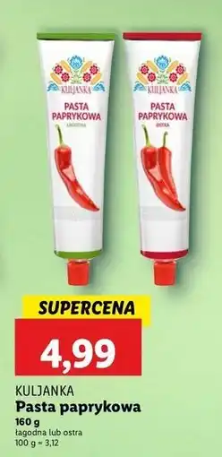 Lidl Pasta paprykowa ostra Kuljanka oferta