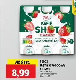 Lidl Kefir shot wieloowocowy Pilos oferta