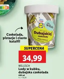 Lidl Lody dubai chocolate Willisch oferta