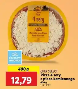 Lidl Pizza a pieca kamiennego 4 sery Chef Select oferta