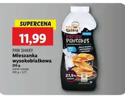 Lidl Mieszanka do przygotowania pancakes proteinowe Pan Shaky oferta
