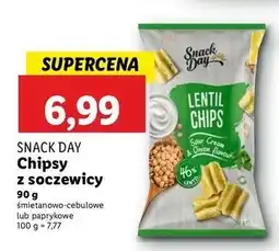 Lidl Chipsy z soczewicy paprykowe Snack Day oferta