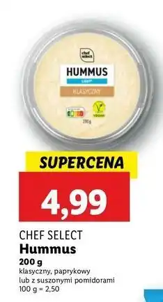 Lidl Hummus z suszonymi pomidorami Chef Select oferta