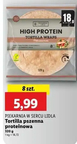 Lidl Tortilla pszenna proteinowa Piekarnia W Sercu Lidla oferta