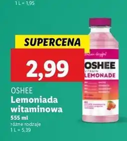 Lidl Napój malina i grejpfrut Oshee Vitamin Lemonade oferta