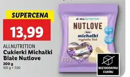Lidl Cukierki michałki białe Allnutrition Nutlove oferta