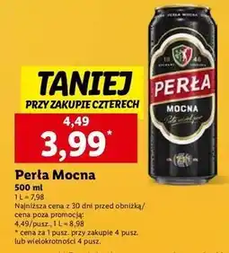 Lidl Piwo Perła Mocna oferta