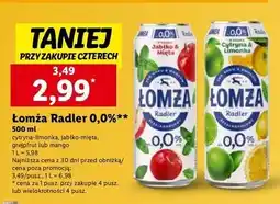 Lidl Piwo Łomża Radler 0.0% Grejpfrut oferta