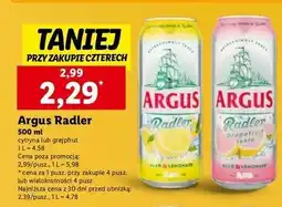 Lidl Piwo Argus Radler Lemon oferta
