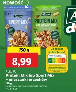 Lidl Mix proteinowy z orzechami i ziarnami soi Alesto oferta