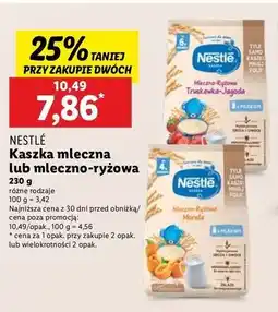 Lidl Kaszka mleczno-ryżowa morela Nestle oferta