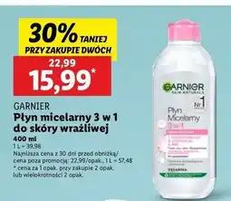 Lidl Płyn micelarny do skóry wrażliwej Garnier Skin Naturals oferta